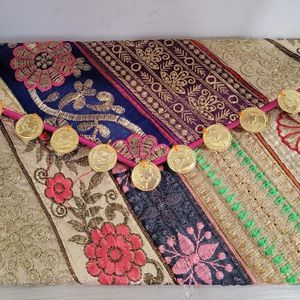 Upcycled vintage fabric clutch